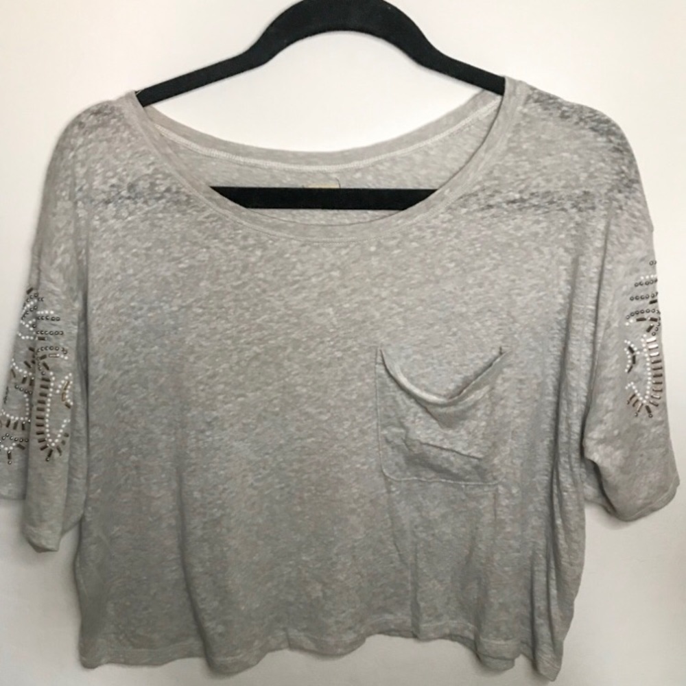 Slouchy Hollister Crop Top Tee